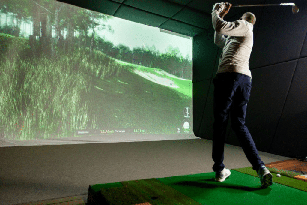 Can I use an indoor golf simulator for virtual golf tournaments?